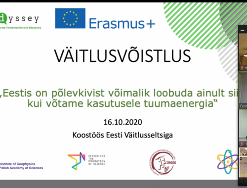 Väitlusvõistlus. Eesti Väitlusselts. Erasmus+. Projekt
